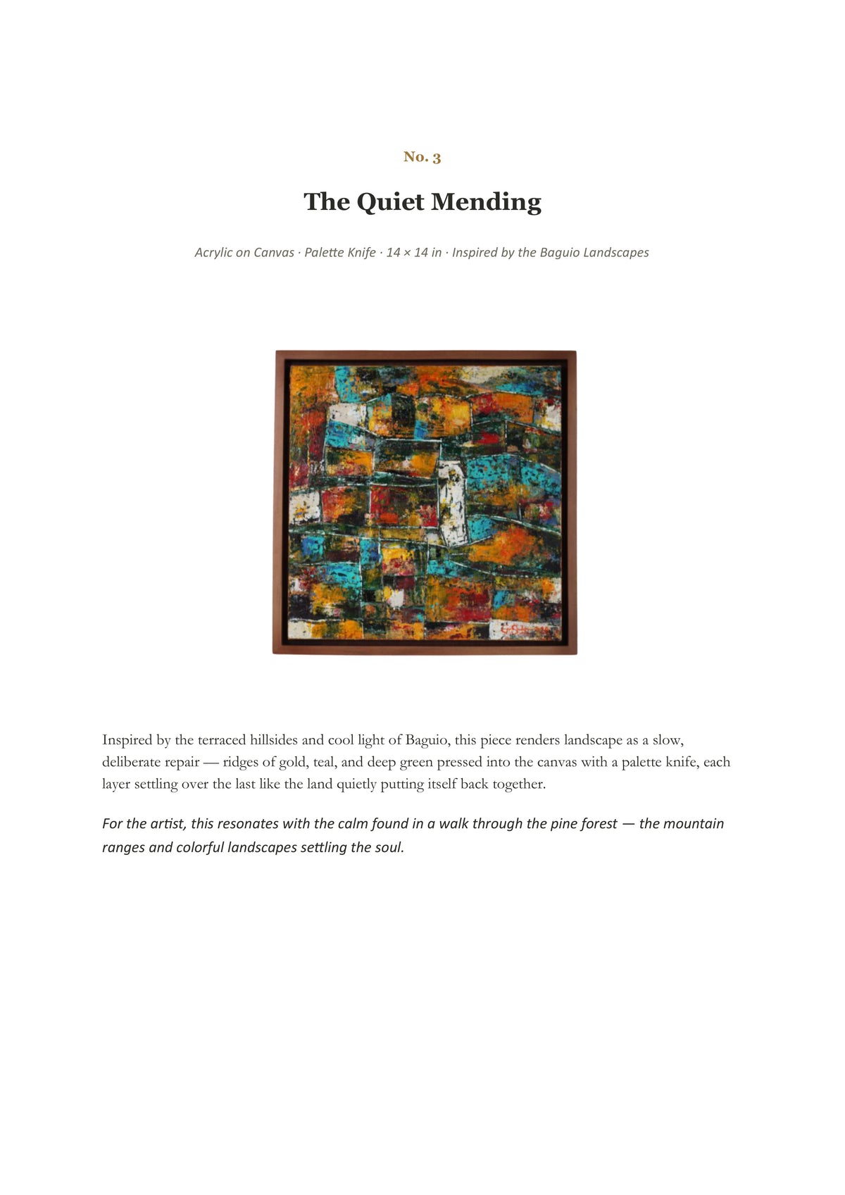 The Quiet Mending